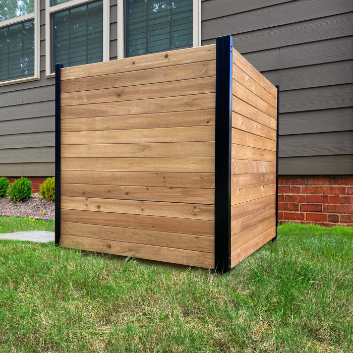 Enclo 3.5 ft. H x 3 ft. W Richmond Wood Privacy Screen Kit (2 Panels